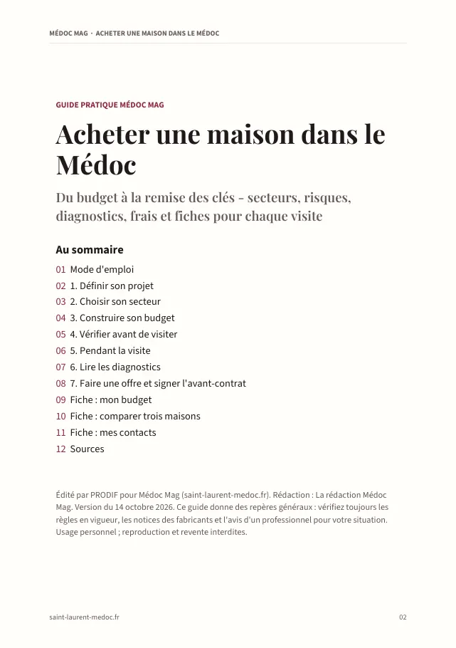 Aperçu de la page 2 de l'ebook Acheter une maison dans le Médoc