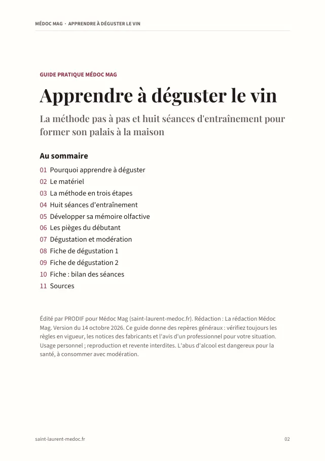 Aperçu de la page 2 de l'ebook Apprendre à déguster le vin