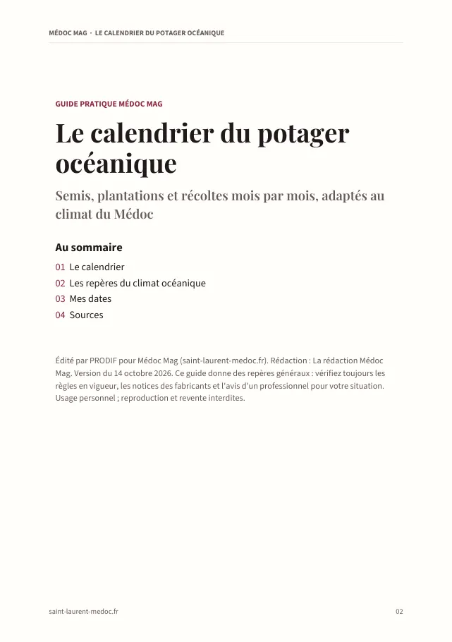 Aperçu de la page 2 de l'ebook Le calendrier du potager océanique