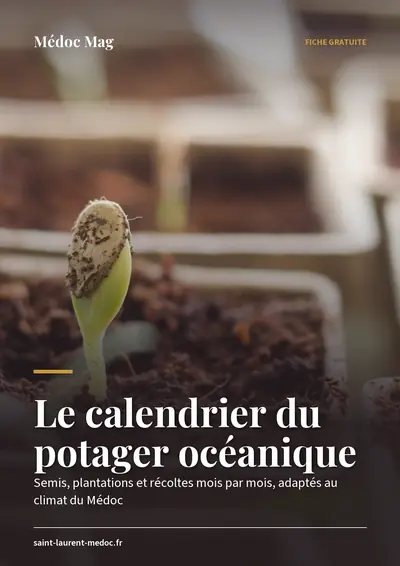 Couverture de l'ebook Le calendrier du potager océanique