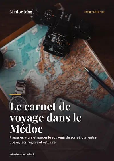 Couverture de l'ebook Le carnet de voyage dans le Médoc