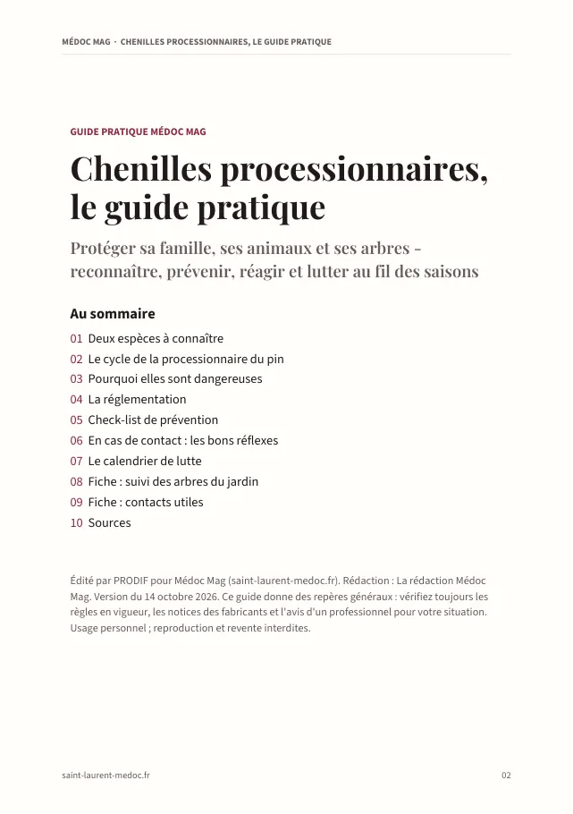Aperçu de la page 2 de l'ebook Chenilles processionnaires, le guide pratique