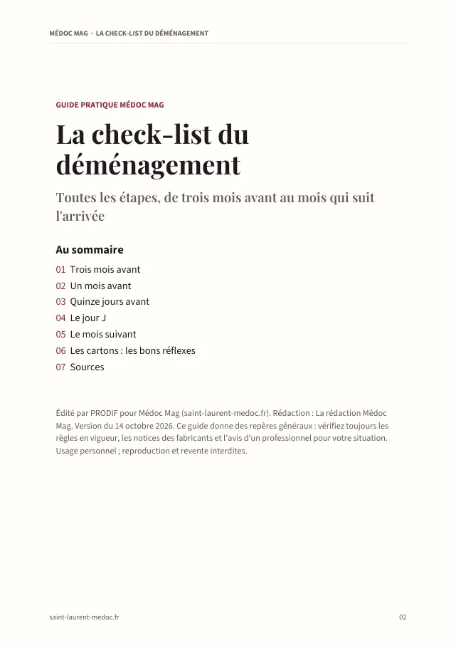 Aperçu de la page 2 de l'ebook La check-list du déménagement