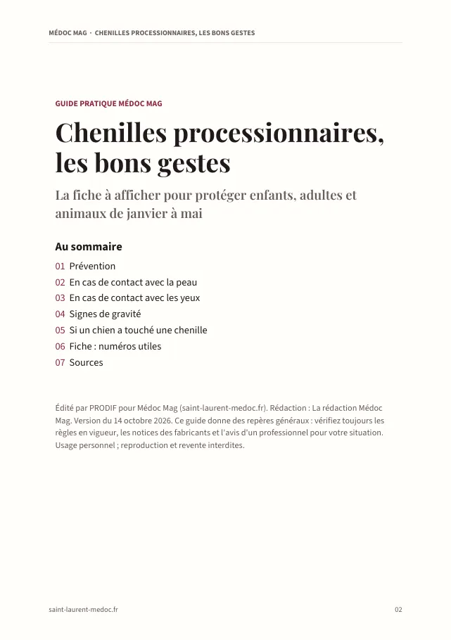 Aperçu de la page 2 de l'ebook Chenilles processionnaires, les bons gestes
