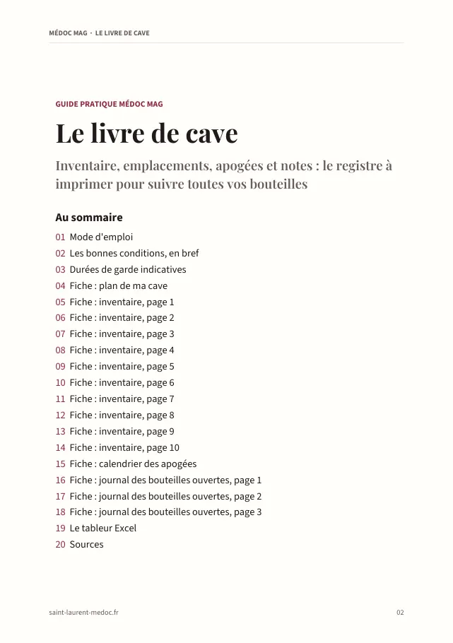 Aperçu de la page 2 de l'ebook Le livre de cave