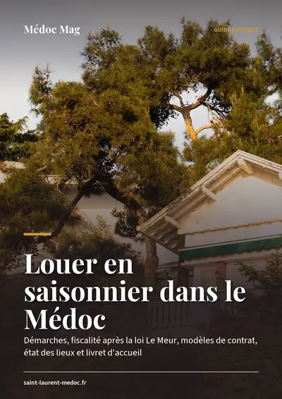 Couverture de l'ebook Louer en saisonnier dans le Médoc