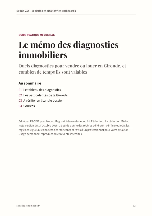 Aperçu de la page 2 de l'ebook Le mémo des diagnostics immobiliers