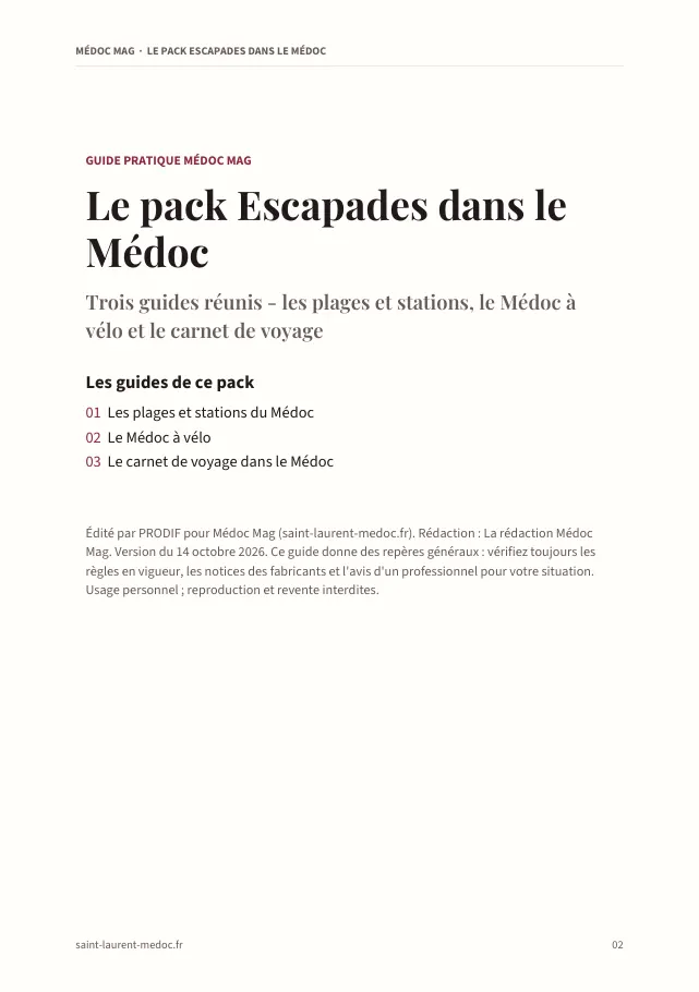 Aperçu de la page 2 de l'ebook Le pack Escapades dans le Médoc