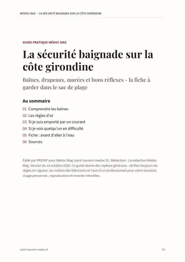 Aperçu de la page 2 de l'ebook La sécurité baignade sur la côte girondine