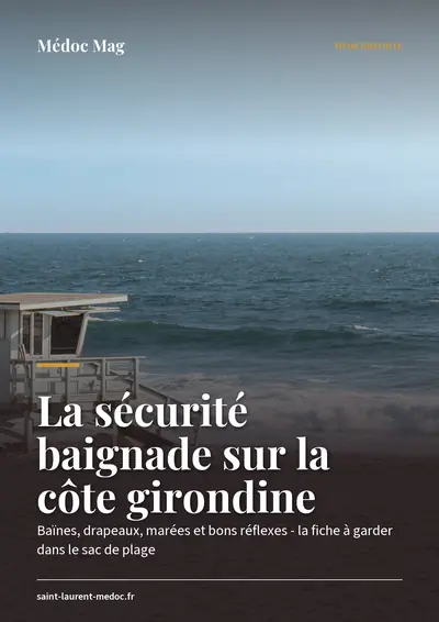 Couverture de l'ebook La sécurité baignade sur la côte girondine
