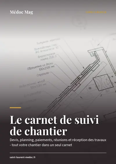 Couverture de l'ebook Le carnet de suivi de chantier