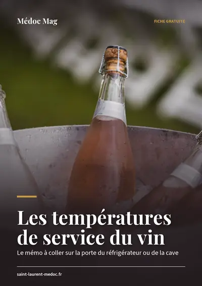 Couverture de l'ebook Les températures de service du vin
