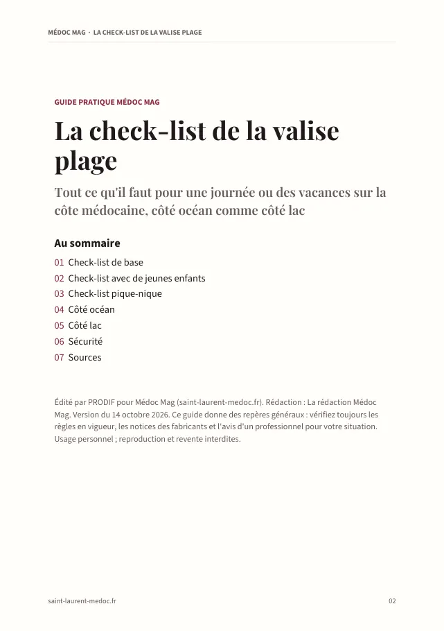 Aperçu de la page 2 de l'ebook La check-list de la valise plage