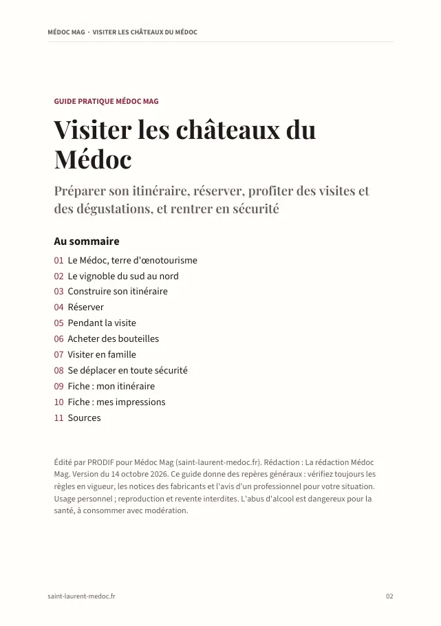Aperçu de la page 2 de l'ebook Visiter les châteaux du Médoc